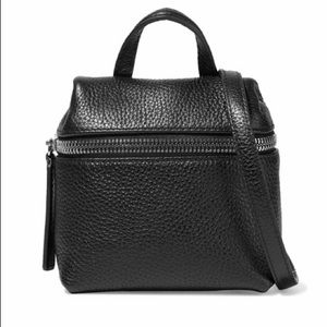 New KARA Mini Pebbled Leather Bag in black.